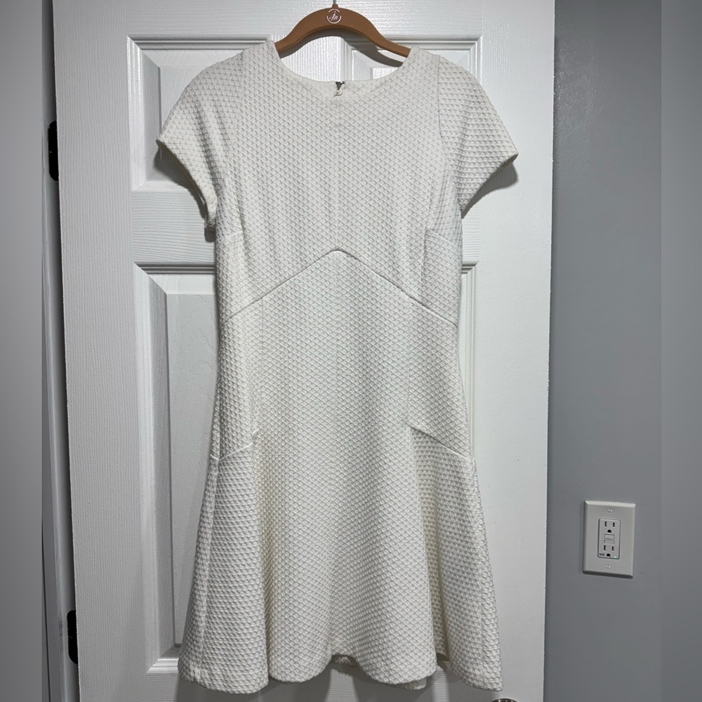 Banana Republic White Textured Dress